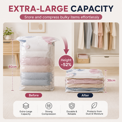 SpacePress No-Pump Vacuum Storage Bags