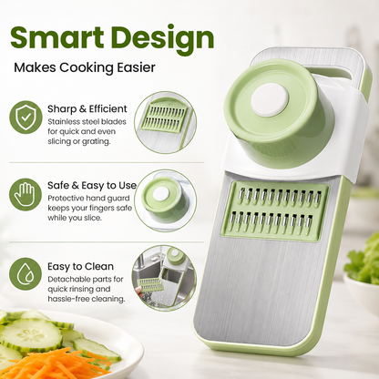 SafeSlice Multi-Function Vegetable Slicer & Grater