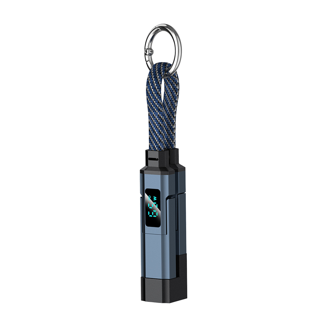 4 in 1 Digital Display Keychain Charging Cable