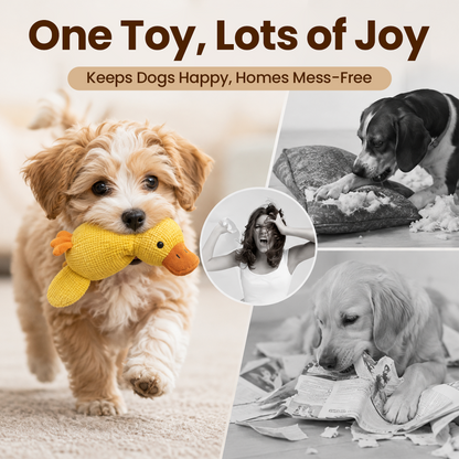 Interactive Squeaky Rubber Chew Toy for Dogs