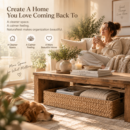 Woven Hidden Storage Basket