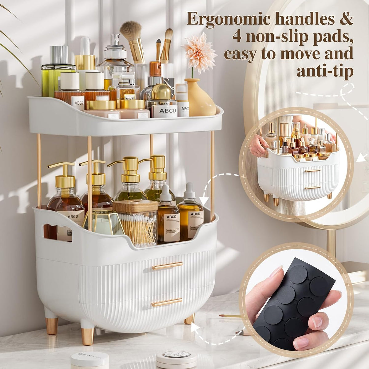 4-Tier Makeup & Vanity Organizer