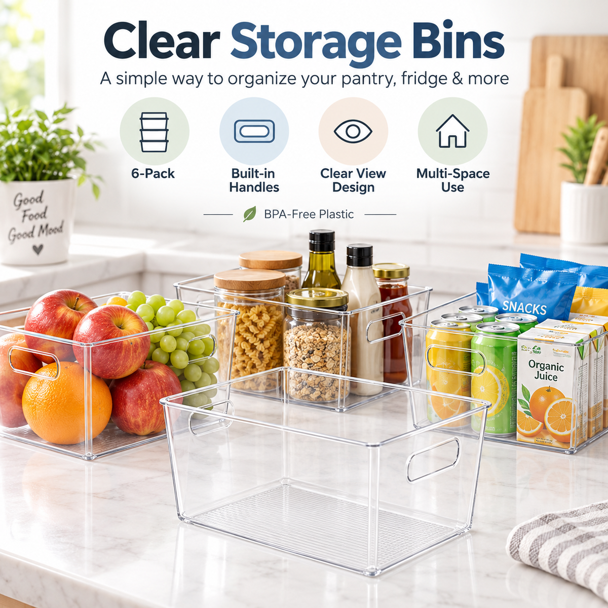 ClearSpace Home Storage Bins