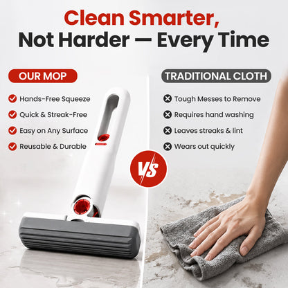 Hands-Free Squeeze Absorbent Handheld Mop