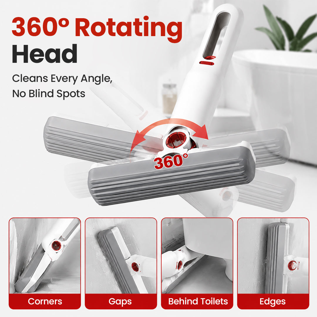 Hands-Free Squeeze Absorbent Handheld Mop