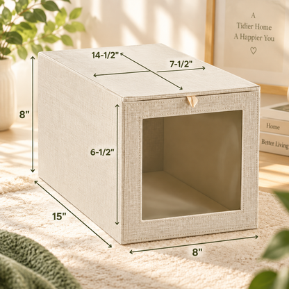 Clear Drop-Front Shoe Storage Box