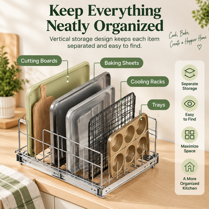 Roll-Out Bakeware Organizer